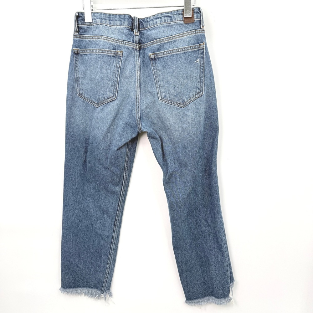 Hidden Los‎ Angeles Raw Hem Straight Leg Jeans Women 29 Grunge Festival Indie - Picture 2 of 9
